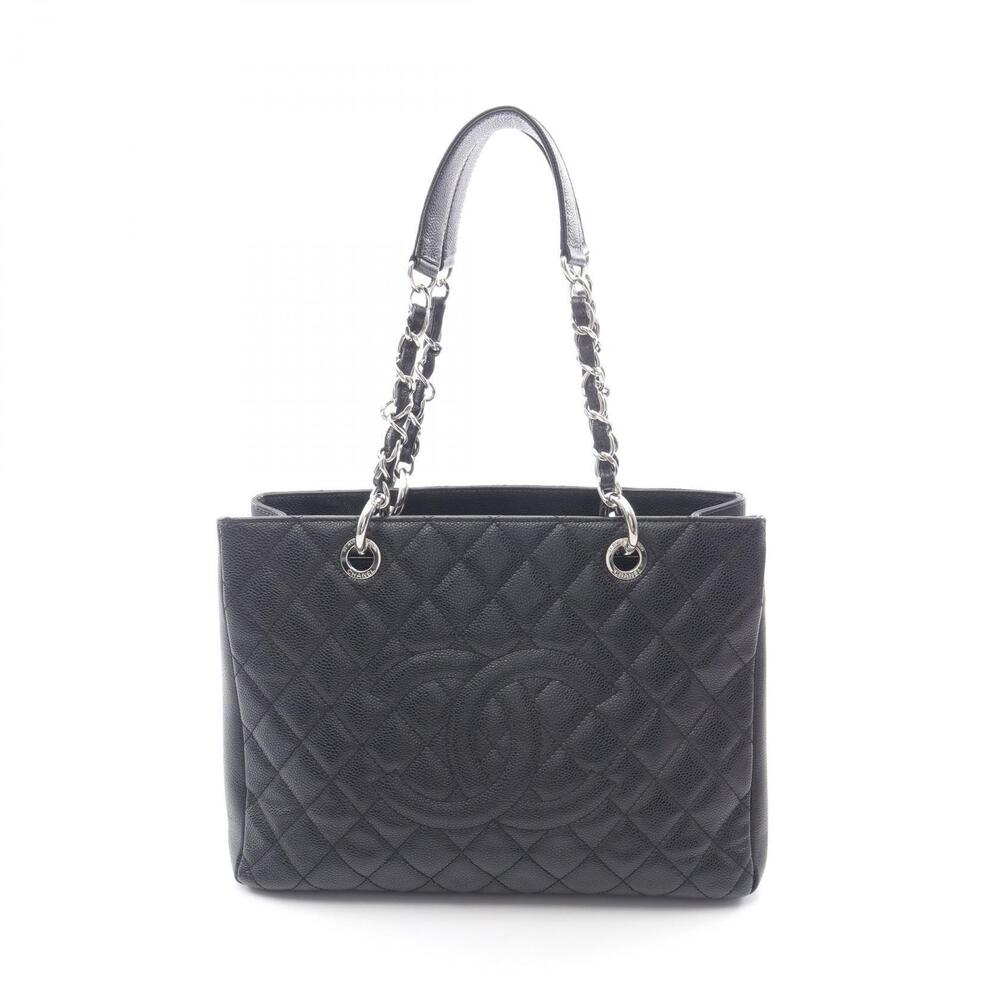 Chanel Matelasse Grand Shopping GST Tote Bag Caviar Leather Grained Calfskin